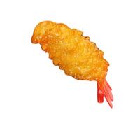 Gogogmee Gambero Fritto Realistico Tempura Giocattolo per Cucina Giapponese Decorazione Fotografica e Prop Didattico
