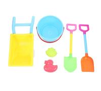 Gogogmee Giocattolo da Spiaggia per Set 6 Pezzi Carrello, Pala Giocattolo in Materiale Durevole per Giochi Mare, Attività All’aperto in Spiaggia e Parco Colore Casuale Colore Casuale
