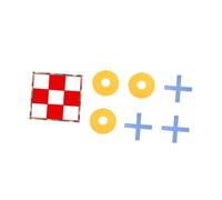 Gogogmee Gioco da Pavimento Tris Gigante Portatile, Set con Tavola e Pezzi X in Plastica Leggera, per Giardino, Spiaggia e Attività All’aperto in Famiglia