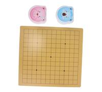 Gogogmee Gioco Go per Pietre in Doppio Lato Leggero e Portatile Scacchiera in Legno con Design Carino per Principianti Gioco da Tavolo Educativo per Ragazzi e Ragazze