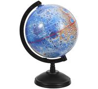 Gogogmee Globo Lunare Didattico Mini in Plastica Blu, Resistente e Portatile, Strumento per Apprendimento della Geografia e Decorazione per Aula o Casa