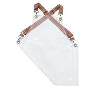 Gogogmee Grembiule Trasparente in Tpu con Bretelle Regolabili Resistente Olio per Parrucchieri Cucinare Lavaggio Piatti Tinture e Toelettatura Cane Design Leggero e Corto