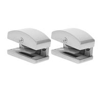 Gogogmee Guida e Struttura Semplice in Lega di Alluminio e Gomma per Porta Scorrevole 2 Pezzi, Design Elegante Riduce Vibrazioni per Porte in Vetro da Camera e Cucina