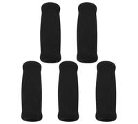Gogogmee Impugnature Antiscivolo per Bastoni da Passeggio Set da 5 Pezzi in Schiuma Nera 08 Pollici Sostituzione Manico Bastone Impugnatura Ispessita Accessori per Stampelle Comode