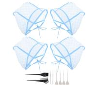 Gogogmee Kit 12 Pezzi Cuffie per Mèches con Fori Regolabili, Cappelli per Tintura Chioma con Uncinetto, Accessori Professionali per Colorazione e Colpi di Sole, Uso Casa e Parrucchiere
