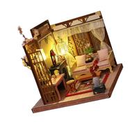Gogogmee Kit Casa in Miniatura Decorativa Luci LED Mini Casa Domestica da Scrivania Resistente All’Usura Set Fai da Te per Regalo Compleanno e Decorazione Interni