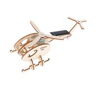 Gogogmee Kit Elicottero Solare Legno per Diy Educativo Volo Efficiente con Pannello Solare Esperimenti Scientifici Stem Apprendimento Sostenibile per Ragazzi e Ragazze