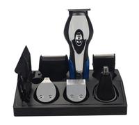 Gogogmee Kit Tagliacapelli e Rasoio Elettrico Uomo Ricaricabile USB con Funzione Carving Design Compatto e Lama Efficiente per Cura Barba e Naso