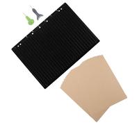 Gogogmee Kit Tavoletta Braille con 27 Righe e 30 Celle in Plastica con Stilo Ergonomico per Apprendimento Braille Riduce Affaticamento Mani Uso Domestico e Studio