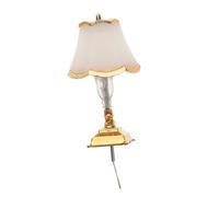 Gogogmee Lampada Miniatura LED per Casa delle Bambole da Vintage Dorata Accessorio Decorativo Camera da Letto Illuminazione per Accoglienti