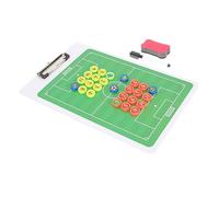 Gogogmee Lavagna Calcio Doppia Faccia con Calamita per Allenatori Tavoletta Riutilizzabile per Schemi e Strategie Competizione Calcio Accessorio Tattico Portatile per Match Colore Casuale