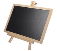Gogogmee Lavagna in Legno per 20x30 Cm, Mini Cartello da Tavolo Lavagna Nera, Bacheca Decorativa Multifunzionale per Disegno, Scrittura e Promemoria, per Giochi Educativi e Uso Domestico