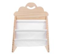 Gogogmee Libreria per bambini in legno, libreria per bambini e organizer per giocattoli, con mensola a tracolla per, scaffale in legno per riporre i libri per la cameretta dei