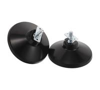 Gogogmee Livellatori per Gambe Biliardino 2 Pezzi M12X32 Rialzi Regolabili in Plastica Nera per Tavoli da Calcio Balilla Accessori per Livellamento Tavolo Gioco Casa e Locali Commerciali