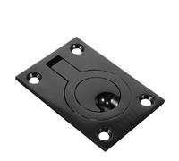 Gogogmee Maniglia ad Anello Incasso Quadrata in Acciaio Resistente Nera per Yacht Maniglia Recessed per Oblò Barca Sicura e Robusta Accessorio Marino per Sostituzione e Upgrade Hatch