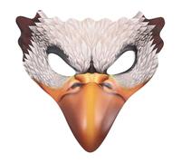 Gogogmee Maschera per Costume di Halloween a Forma di Aquila Bianca, Leggera e Regolabile in Pu ed Eva, Maschera da Festa Cosplay per Carnevale e Balli, Accessorio Originale per Uomo