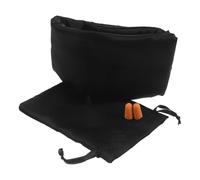 Gogogmee Maschera per Dormire Nera con Tappi per Orecchie Integrati Fascia Regolabile e Blocco Luce Completo per Viaggi e Riposo Notturno Comfort Isolante Rumore