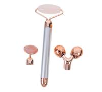 Gogogmee Massaggiatore Viso in Naturale Rullo Elettrico Anti-età Per Stimolare Circolazione Ridurre Occhiaie e Rughe Leggero e Portatile Per Liscia e Giovane