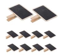 Gogogmee Mini Clip per Lavagna in Legno 40 Pezzi, Etichette Rettangolari per Messaggi e Segnaposto con Numeri Tavolo, Cartelli per Alimenti e Promemoria per Eventi e Ufficio,