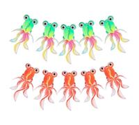 Gogogmee Mini Statuette di Pesci Rossi in Resina Realistica 20 Pezzi Decorazioni per Case delle Bambole Accessori per Micro Paesaggi e delle Fate Miniature Compatte per Fai da