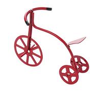 Gogogmee Mini Triciclo Per Decorazione Casa Giocattolo Per Miniature e Arredamento Casa Colore Rosso Accessorio Creativo
