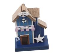 Gogogmee Miniature Decorazioni Spiaggia in Legno Accessori Casa Mare per Dollhouse Sculture Nautiche da Tavolo per Scene Costiere Miniatura per Collezionisti