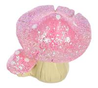 Gogogmee Miniature Resin Mushroom Decor Scale With Accents Mini Dollhouse Furniture For Fairy Garden And Indoor Micro Landscape Collectors