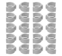 Gogogmee Morsetti a C per Bastoni da Passeggio 22 Mm, Set 20 Pezzi, Accessori di Ricambio per Stampelle, Fibbie di Fissaggio Sicuro per Ausili da Mobilità per Anziani e Pazienti