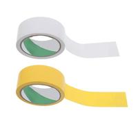 Gogogmee Nastro per Campi Sportivi Autoadesivo 4 CM X 175 M Set 4 Pezzi Giallo e Bianco Nastro per Delimitare Campi da Pickleball Tennis e Palestre Resistente Esterno per Eventi e
