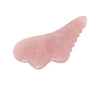 Gogogmee Naturale Gua Sha Rosa in per Massaggio e Strumento Scraping Antirughe e Riduzione Gonfiore Piastra Levigante per Dolori e Detox per Spalle e Gambe