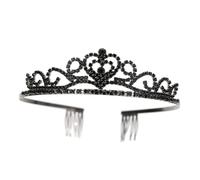 Gogogmee Nuziale con Pettini Nero Accessorio per Sposa e Cerimonia Costume Principessa Donna Copricapo Retrò Chic per Matrimonio e Carnevale