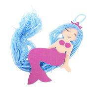 Gogogmee Organizer Appendi Fermagli per Chioma Pendente a Nappa Sirena in Acrilico e Carta Kraft, Decorazione da Parete Semplice e Contemporanea per Stanza Ragazzo Ragazza