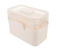 Gogogmee Organizer Multifunzione Strati con Capacità Scatola Portatile Trasparente per Strumenti per Unghie e con Sigillante