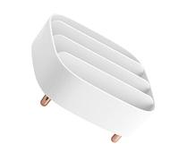 Gogogmee Organizer Per Cosmetici Multiuso e Scatola Portaoggetti Da Scrivania Bianca, Contenitore Compatto Per Trucco e Gioielli, Salvaspazio Per Camera e Ufficio, Per Donne e Ragazze