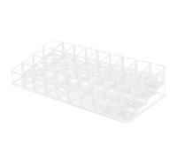 Gogogmee Organizer per Trasparente Scomparti Portarossetti Compatto e Resistente Supporto Cosmetici per Bagno e Tavolo Design Verticale per Trucco e Profumi