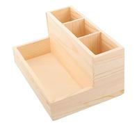 Gogogmee Organizzatore Per Trucco in Legno, Porta Pennelli e Cosmetici, Piccolo Porta Trucchi Da Scrivania Per Conservare Strumenti Unghie e Accessori Per Bellezza in Casa