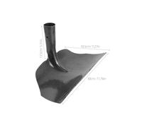 Gogogmee Pala per la Pulizia della Fattoria in Acciaio al Manganese 30 CM Rastrello e Forca per Letame Resistente Strumento Multiuso per Stalle Bovine e Scuderie Equine Utensile Manuale