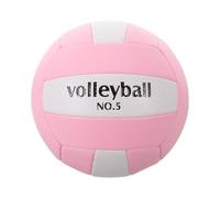 Gogogmee Pallavolo rosa, pallone da beach volley gonfiabile ufficiale taglia 5, impermeabile, per feste in piscina, giochi all'aperto, gare di squadra e allenamenti, include pompa per la palla.