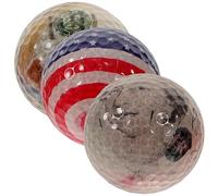 Gogogmee Palline da Allenamento Golf a 2 Strati, Set 3 Pezzi per Principianti, Palloni Leggeri per Lunghe Distanze, Palla per Riscaldamento e Controllo Sensazione Drop-and-stop