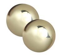 Gogogmee Palline Per Mani in Ottone Piccole e Portatili Per Esercizi e Trattamenti Alle Mani Design Elegante e Morbido Al Tatto