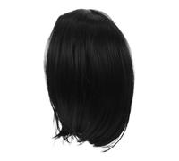 Gogogmee Parrucca Da Donna Elegante Con Corti Neri E Caschetto in Fibra Sintetica Per Eventi Cosplay