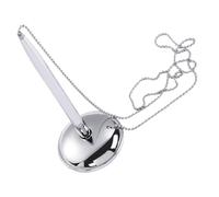 Gogogmee Penna da Scrivania con Catena Argento per Firma Penna Verticale per Firma su Libri Ospiti Design Elegante con Rivestimento Spray Resistente per Banche e Reception Uffici