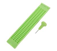 Gogogmee Penna Stilo Braille in Plastica Tastiera Per Scrittura Braille Leggera e Portatile Per Non Vedenti Kit Ausilio Disabilità Visiva Per Scrittura Quotidiana