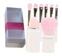 Gogogmee Pennelli Trucco Professionale Mini Portatile Retrattile Pennelli Sfumatura Ombretto e Blush per Trucco Occhi Donna Manico Ergonomico e Materiali Durevoli