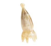 Gogogmee Pettine Massaggiante Corno Bue Per e Capelluto Strumento Massaggio Portatile Per Stress e Circolazione Design Ergonomico