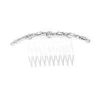 Gogogmee Pettine per Capelli in Metallo con Strass Ovale Accessorio Moda Femminile per Cerimonie e Uso Quotidiano Decorazione Capelli Unica e Affascinante