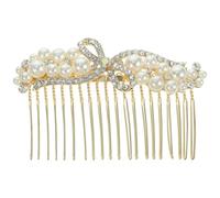 Gogogmee Pettine per Chioma da Sposa Strass in Lega Accessorio Laterale per Matrimonio e Damigelle Fermaglio Decorativo per Chioma da Donna Elegante Pettine per Cerimonie e Feste