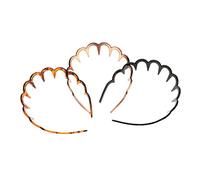 Gogogmee Pettine Per Dentato Fascia Per in Plastica 3 Pezzi Pettini Per Lavaggio Viso Spa Esercizio