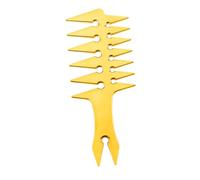 Gogogmee Pettine Vintage per Acconciature Portatile con Denti Larghi e Durevole per Styling e del Capelluto Colore Oro