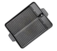 Gogogmee Piastra Barbecue Quadrata in di Alluminio con Rivestimento Antiaderente per Perdita per Cottura Sana Resistente Usura Distribuzione Uniforme del